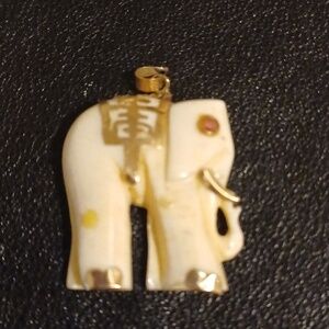 1" Effy 14K Solid Gold Pendant f Necklace Ruby OX BONE 585 14K elephant